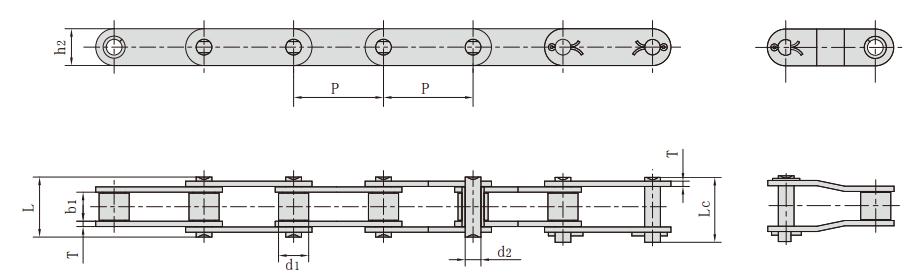 S62F3_CA型鋼制<font color='red'>農(nóng)機(jī)</font>鏈